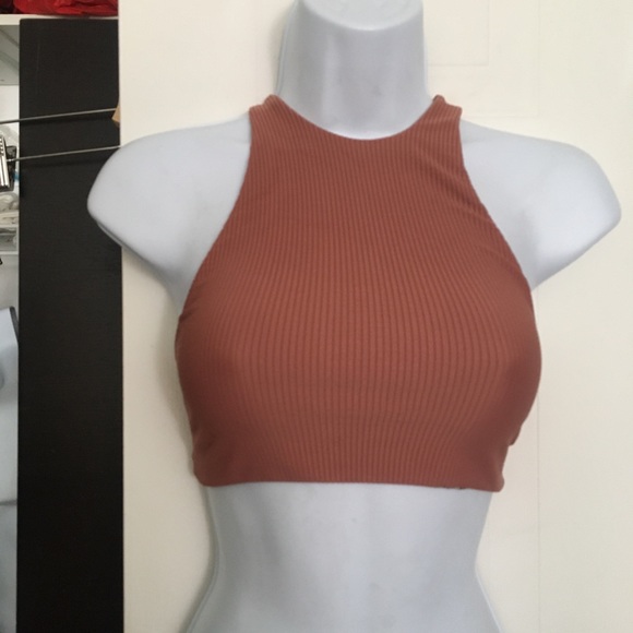 ACACIA High neck bikini top pink - Picture 2 of 4